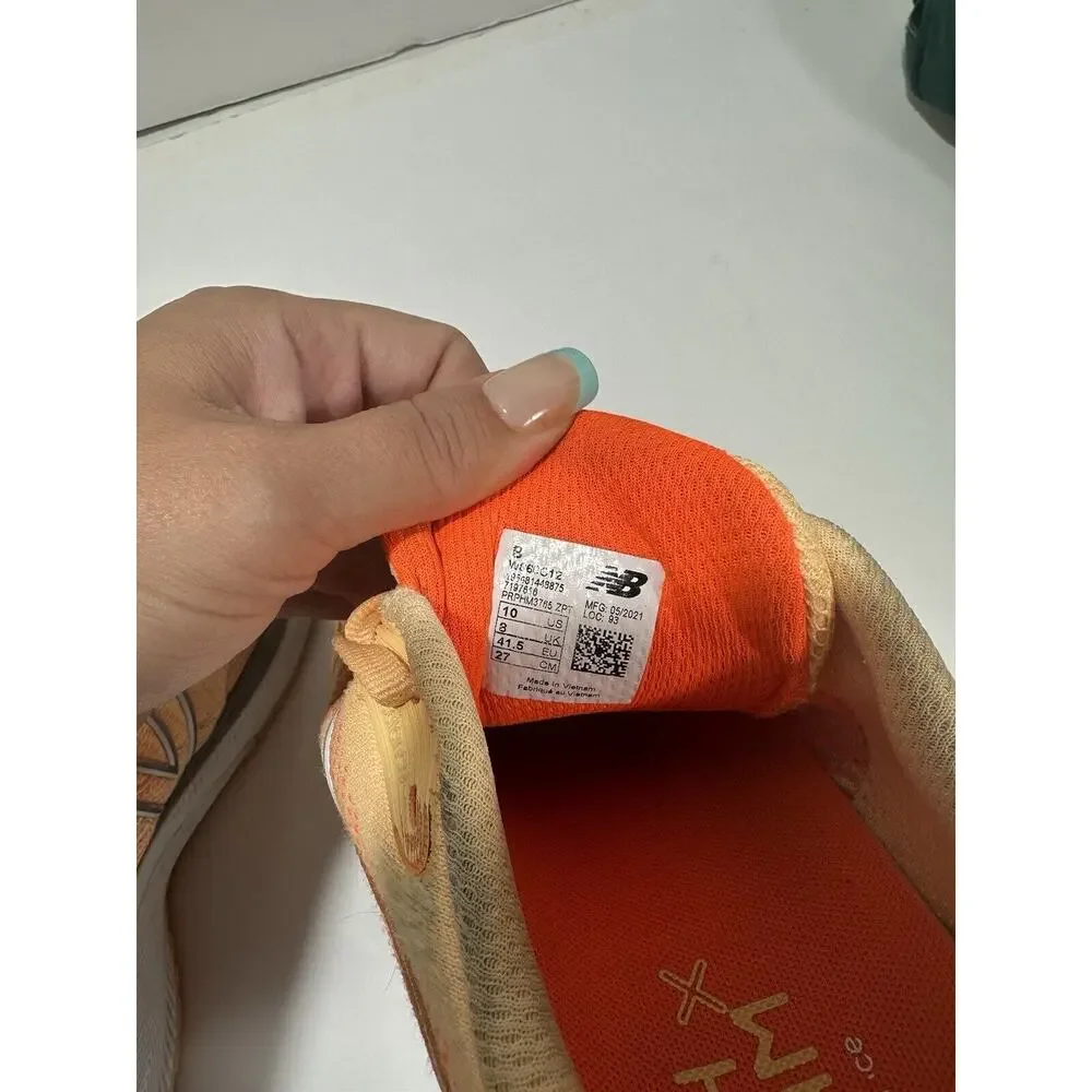 New Balance Fresh Foam 860v12 Womens 10 Shoes Road‎ Running Trainer Orange White